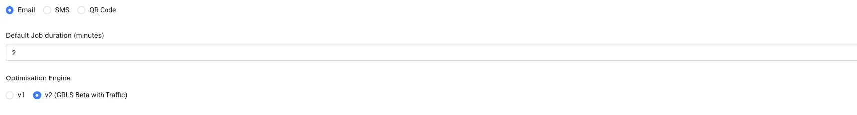 Optimisation settings > v2 optimiser enabled