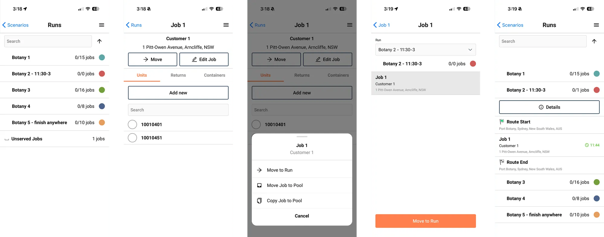 How to move Jobs between Runs in Planner Mode or change sequence in a Run