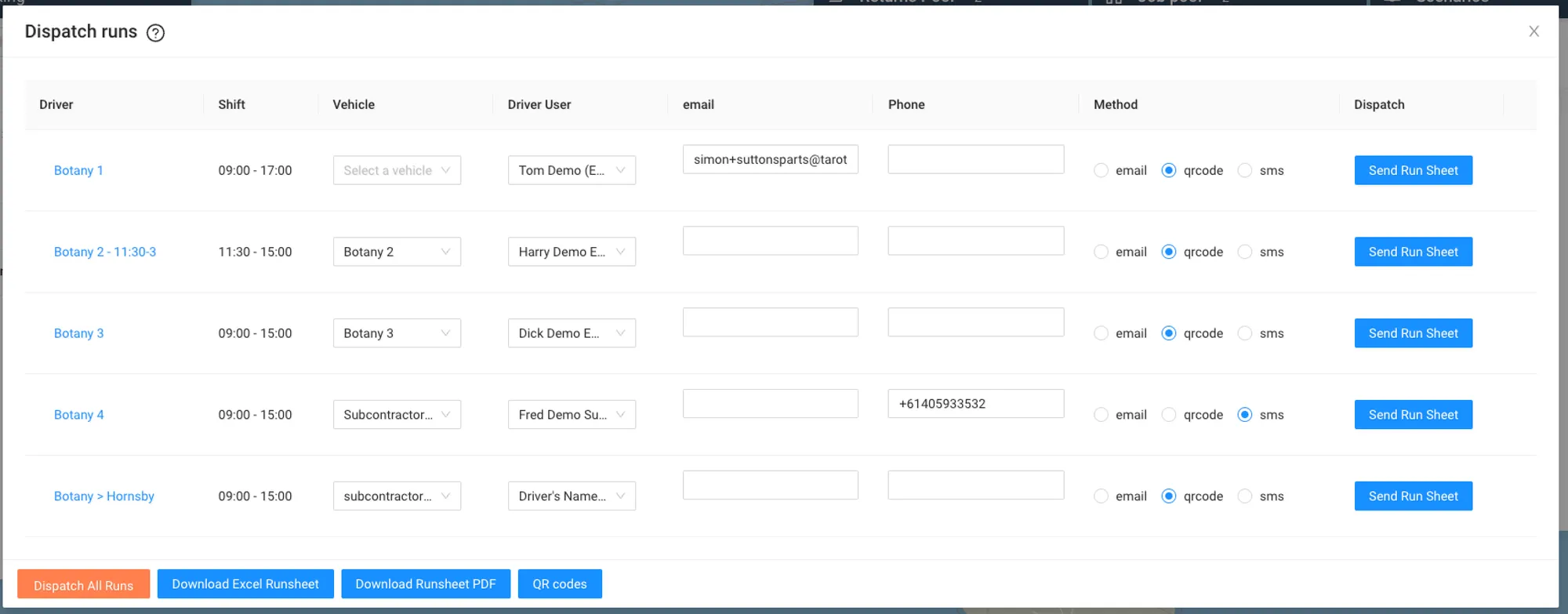 The Dispatch Modal