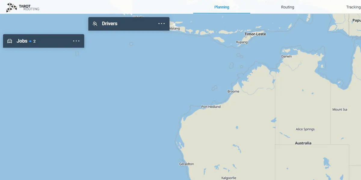 Double-clicking a map panel to move it back to its default position